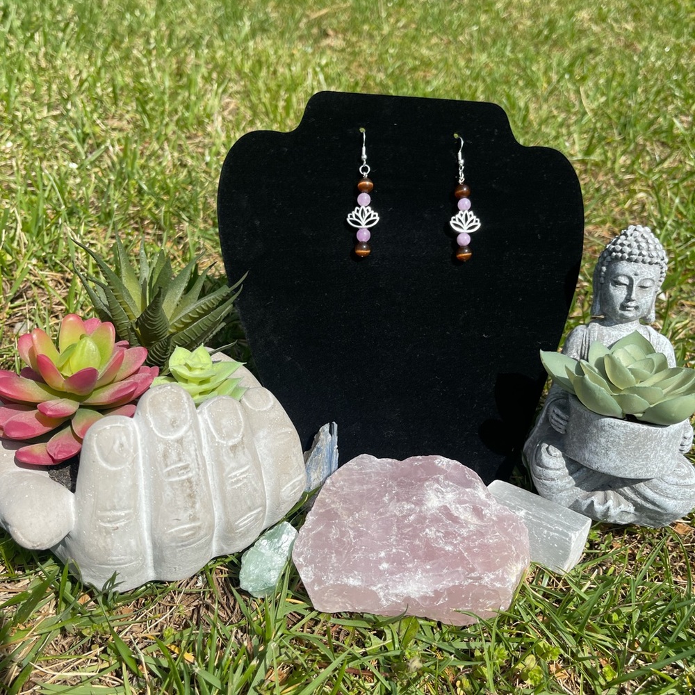 Lotus flower earrings 🧘‍♀️🧘🧘‍♂️❤️‍🔥